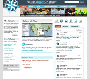 Screen shot of webpage 'national nemo network'