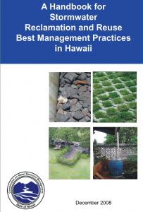'A handbook for stormwater reclamation and reuse best management practices in Hawaii' cover page