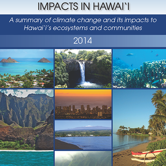 Cover of Climate Change in Hawaii publication, 2014