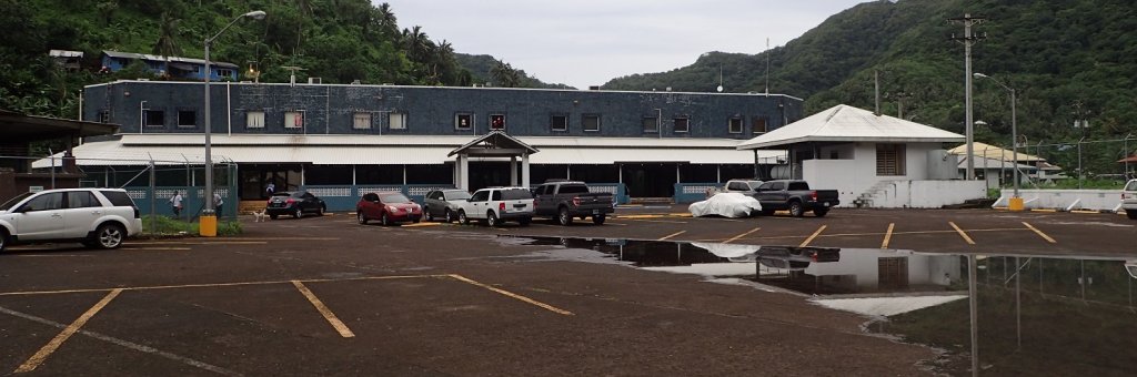 Flooding in parking lot in American Samoa