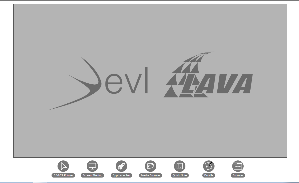 App launcher webface for Evl Lava