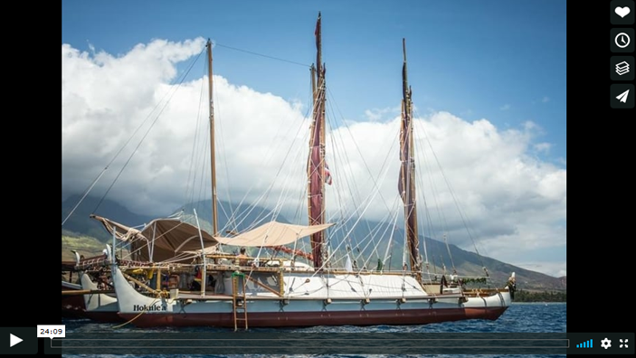 voice of the sea season 2 episode 11 - the Hokulea is pictured departing the islands