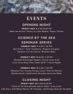 Events listing for ResilienSEA: a celebration of science, education & art November 2022