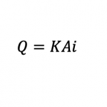 Math equation Q=KAi