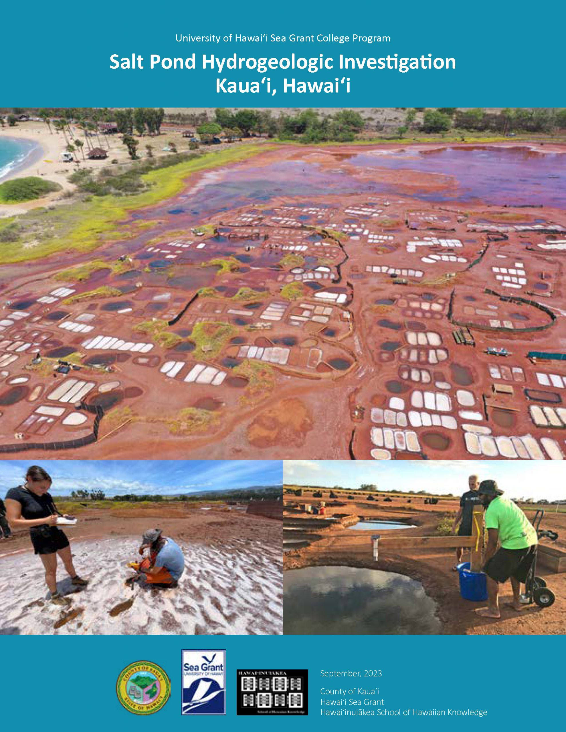 Cover of the Salt Pond Hydrogeologic Investigation report