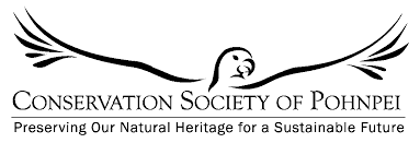 Conservation Society of Pohnpei logo featuring text 'preserving our natural heritage for a sustainable future'