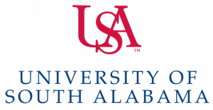 University of South Alabama logo with acronym