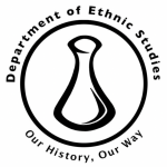Department of Ethnic Studies Our HIstory, Our Way with a poi pounder drawn in the center